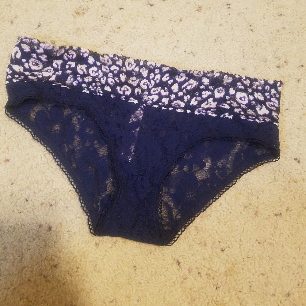 VS Pink Navy Blue Hiphugger Panty